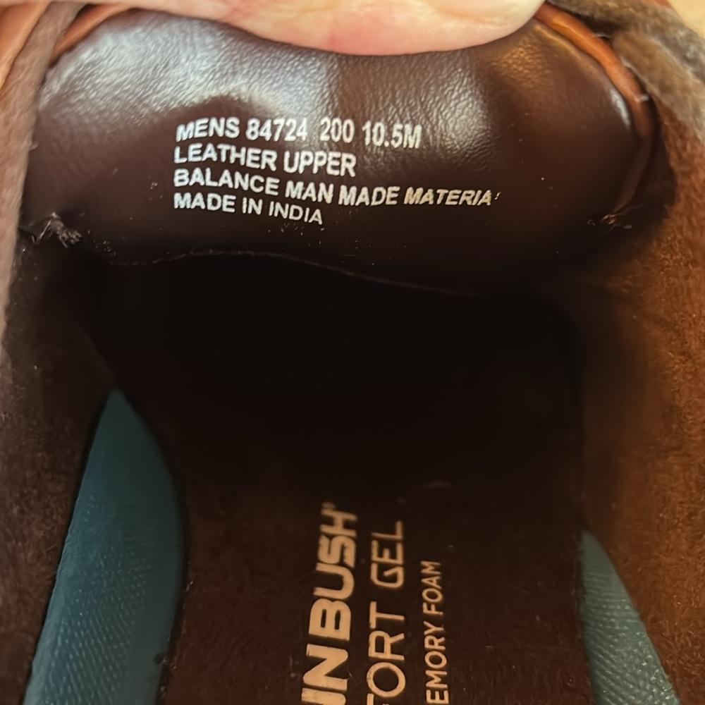 Men's NUUN BUSH Brown Leather Dress Shoes 10.5 - Picture 7 of 7